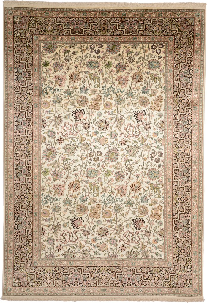 Cashmere Silk Tappeto orientale 330 x 230 (Indian) Annodato A Mano