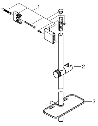 GROHE 26603000 - Barra doccia RAINSHOWER SMARTACTIVE 900 mm, finitura cromata lucida