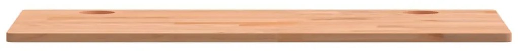 Piano per scrivania 100x50x1,5 cm in legno massello di faggio