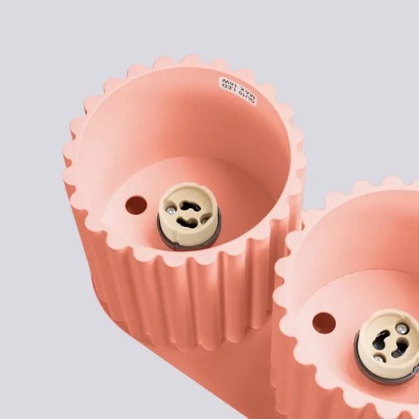 Sollux SL.1825 - Faretto AURA 2xGU10/10W/230V rosa