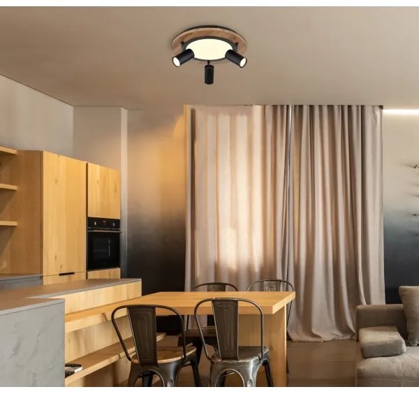 Globo 67307D - Faretto LED KASSU 3xGU10/5W + LED/15W/230V