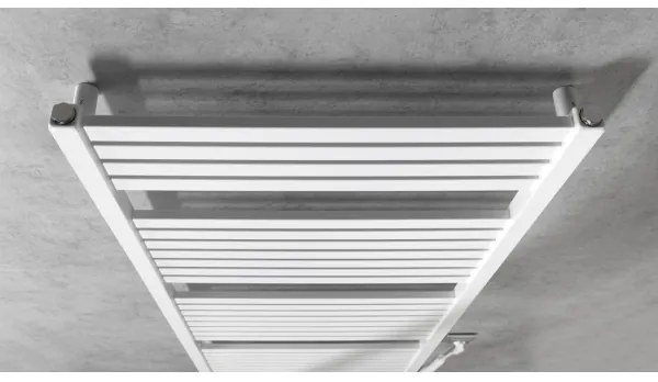 Aqualine - Radiatore elettrico da bagno TONDI-E 600W/230V 133 cm bianco dritto