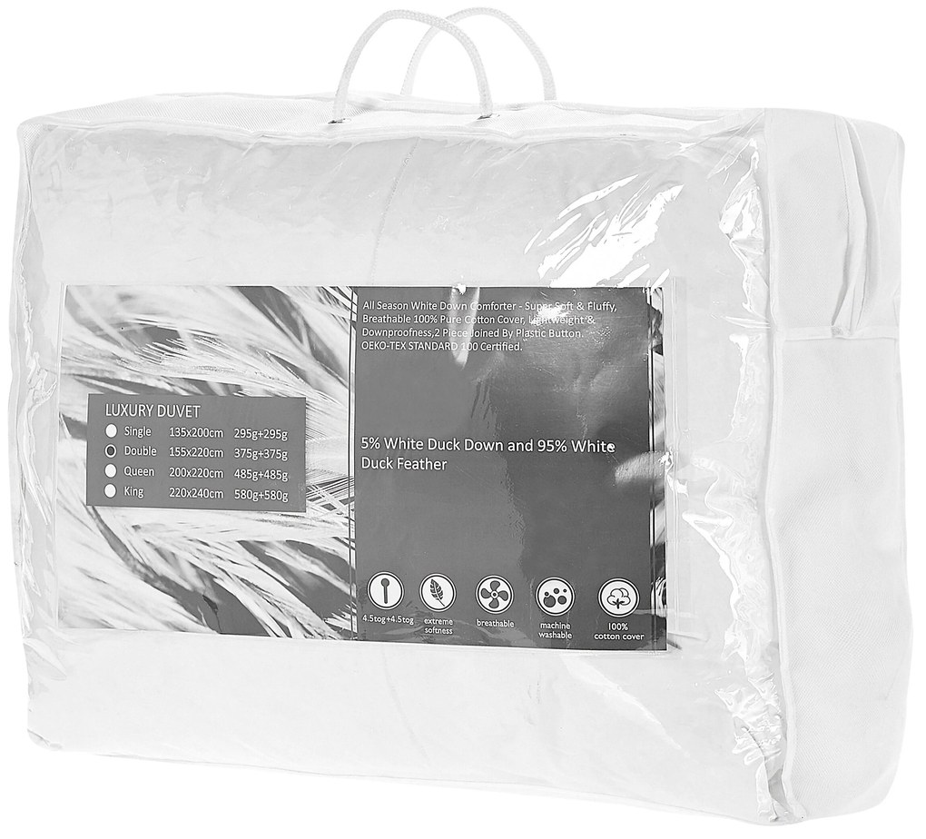 Piumino in cotone doppio strato 4 stagioni 155 x 220 cm CHONTGAR Beliani