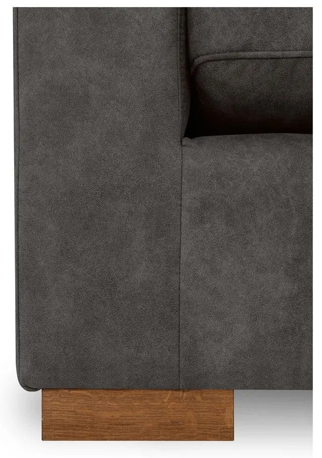 Divano in similpelle antracite 225 cm Hamburg - Scandic