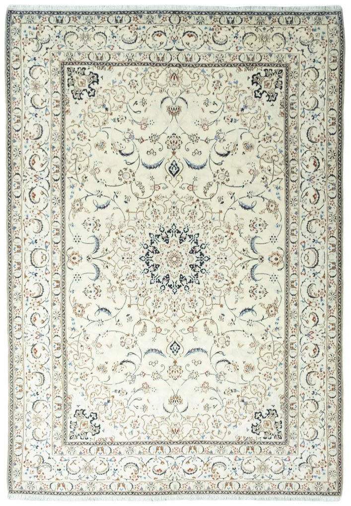 Nain Tappeto persiano 350 x 240 Beige (Iran) Annodato A Mano