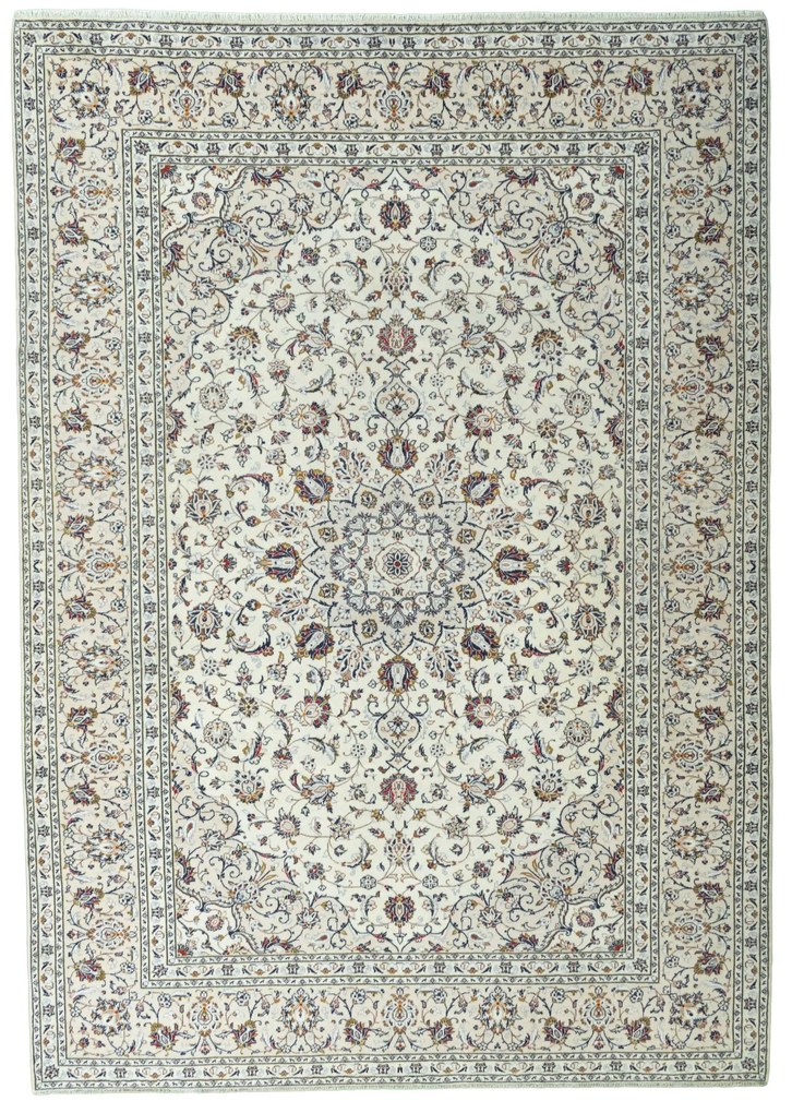 Kashan Tappeto persiano 250x350 Beige (Iran) Annodato A Mano