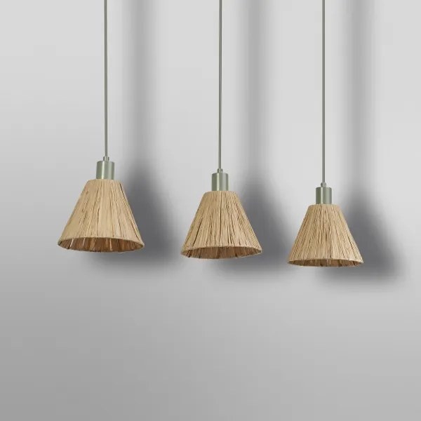 Ledvance - Lampadario a sospensione con filo DECOR RAFFIA 3xE27/15W/230V bastone di rafia