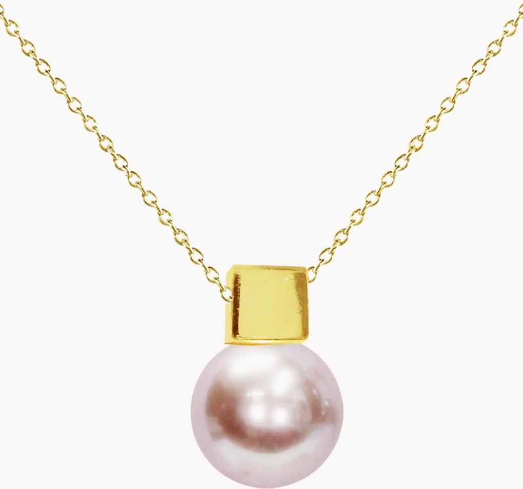 Collana in argento fatta a mano placcata in oro Isle