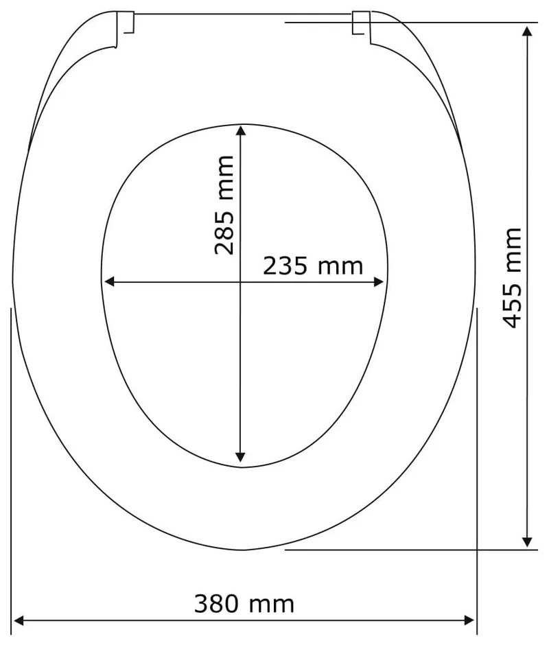 Sedile per wc con chiusura facilitata , 45 x 37,5 cm Astera - Wenko