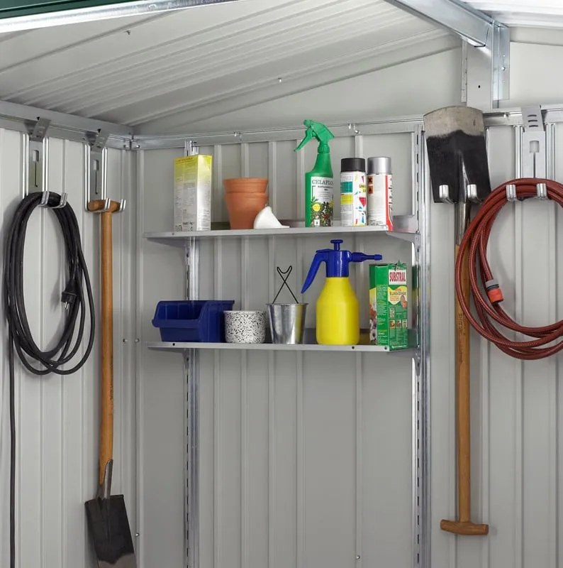 Scaffale per casetta da giardino in acciaio BIOHORT 2 ripiani L 72 x H 0.07 x P 24.5 cm