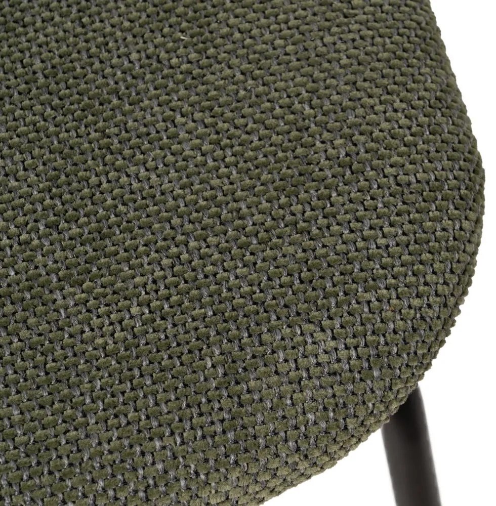 Set di 4 sedie da pranzo verdi con schienale in legno Cleo - Ixia