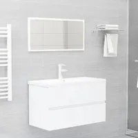 Set Mobili da Bagno Bianco in Truciolato 3071594