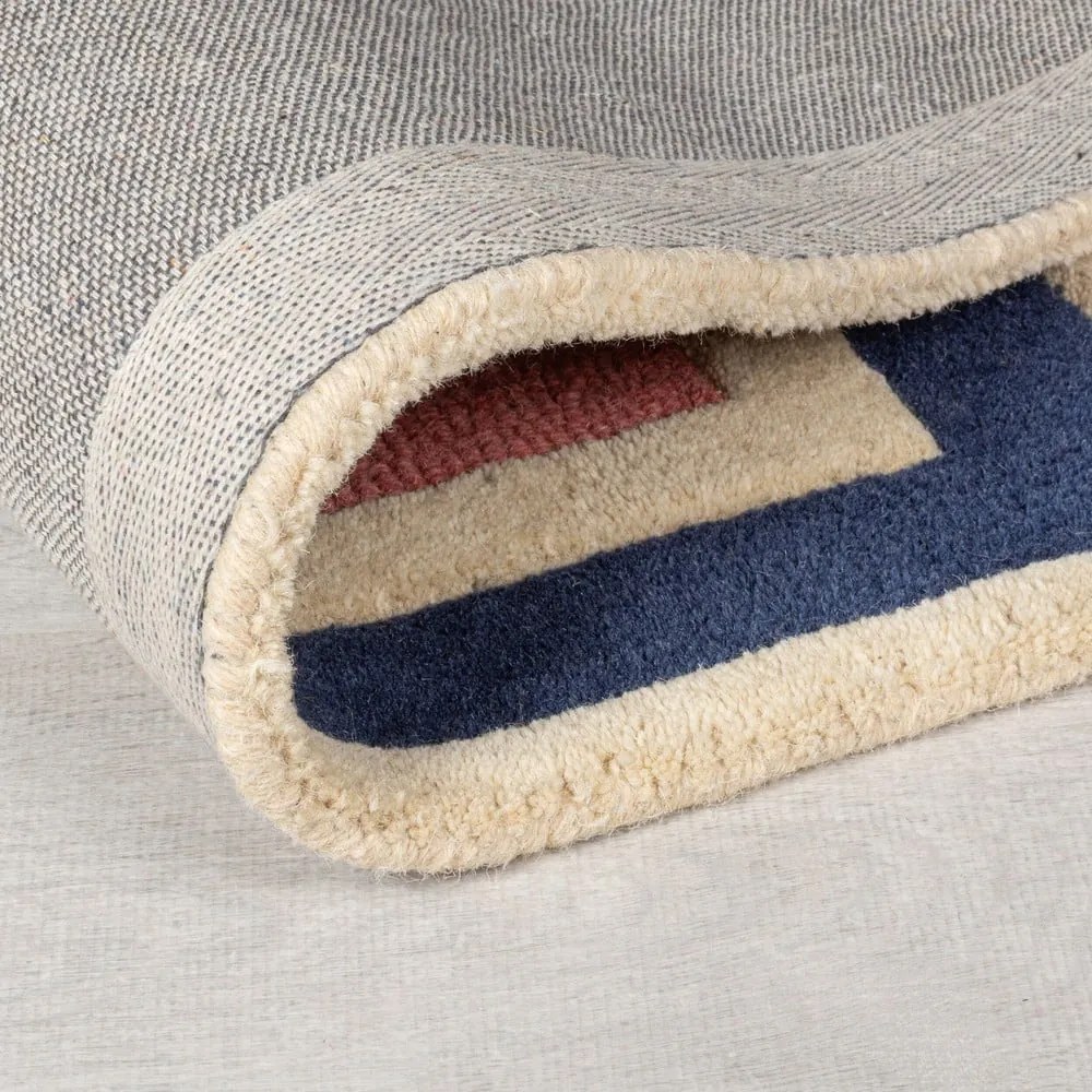 Tappeto in lana tessuto a mano 120x170 cm Retro Blocks - Flair Rugs