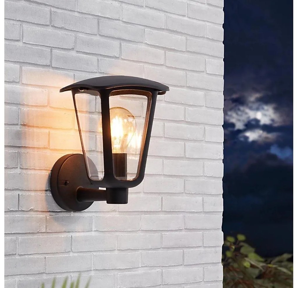 Eglo 98119 - Applique da esterno MONREALE 1xE27/60W/230V IP44 nero