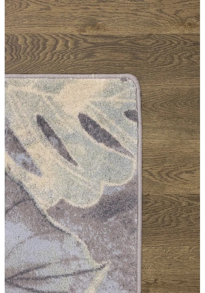 Tappeto in lana grigio crema 160x240 cm Plants - Agnella