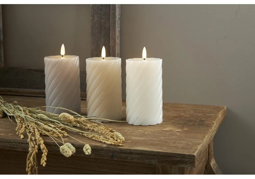 Candela LED (altezza 15 cm) Flamme Swirl - Star Trading