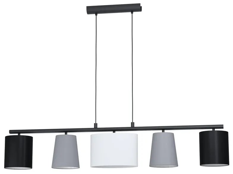 Lampadario Country charm Almeida nero  5x E14 EGLO