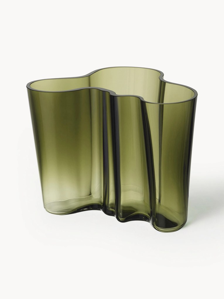 Vaso in vetro soffiato Alvar Aalto, alt. 16 cm