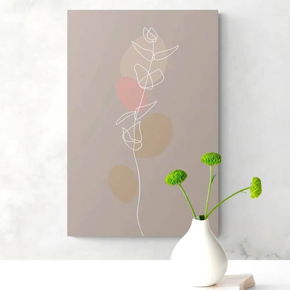 Stampa su tela – Foglia minimalista No4