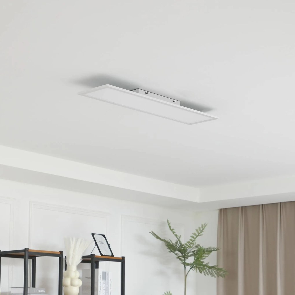 Pannello LED Enhife Lindby, Bianco / Opale, Studio / Ufficio, Moderno, Plafoniera LED