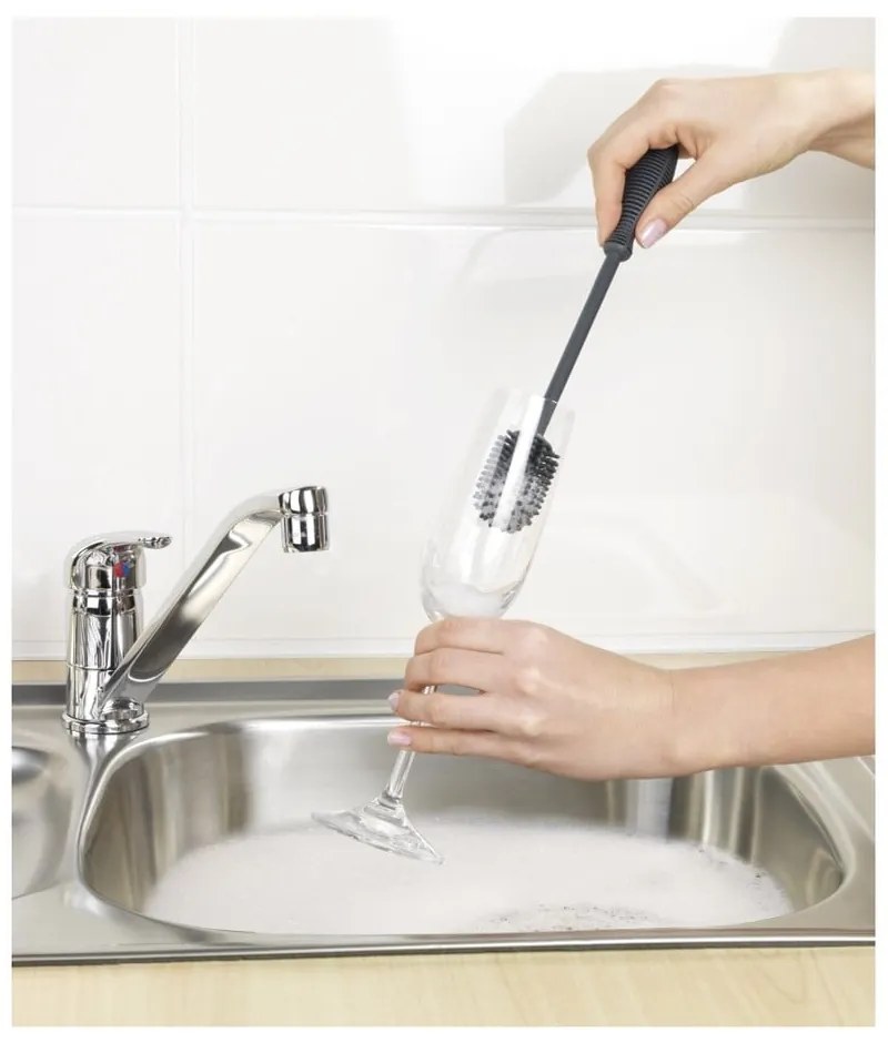 Spazzola di lavaggio in silicone, lunghezza 25 cm - Wenko