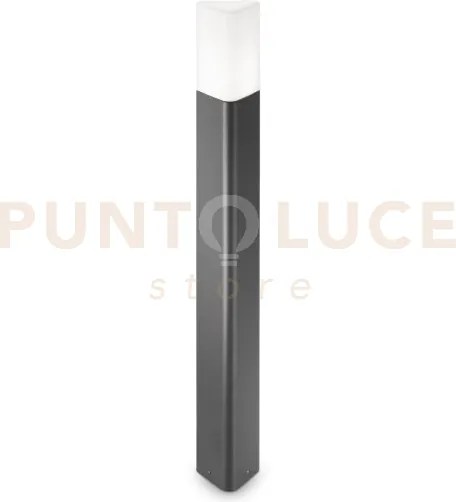 Pulsar paletto 1 luce attacco e27 ip44 antracite 80cm
