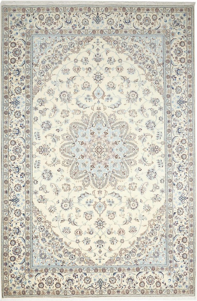 Nain Tappeto persiano 310 x 200 Beige (Iran) Annodato A Mano
