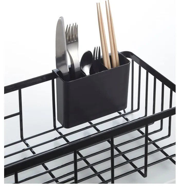 Scolapiatti in filo nero Tower - YAMAZAKI