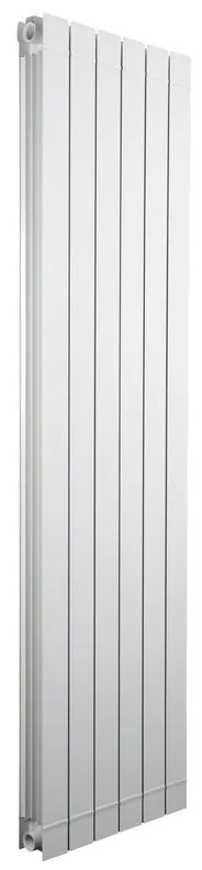 Radiatore acqua calda PRODIGE SUPERIOR in alluminio 1 colonna, 6 elementi, interasse 1800 mm, bianco