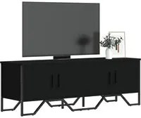 Mobile Porta TV Nero 122x34x41 cm in Legno Multistrato 848584