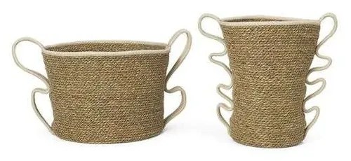 Ferm Living - Verso Baskets Set of 2 Off-White ferm LIVING