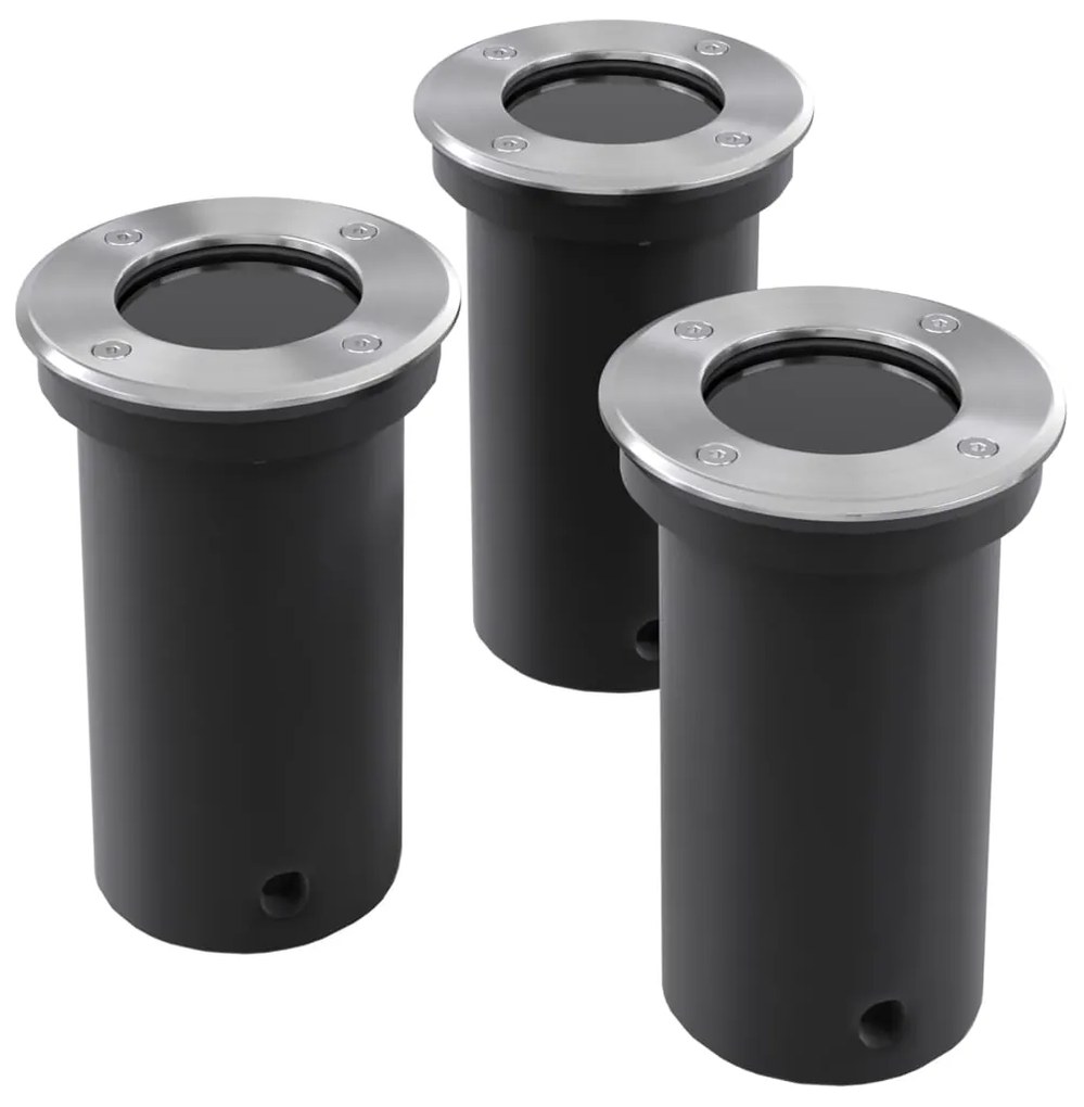 Faretto Carrabile A Led Rotondo 3 Pz Per Esterno /