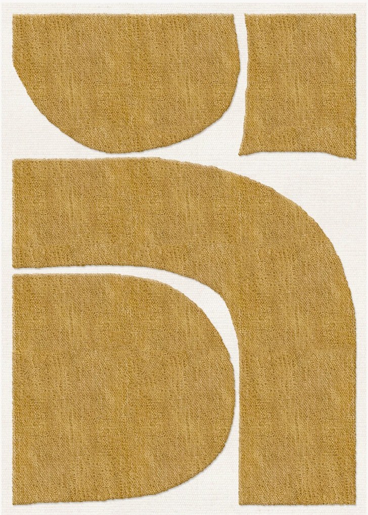 Tappeto in lana a pelo corto tessuto a mano Gotland