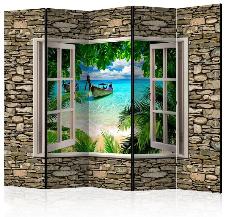 Paravento Tropical Beach II [Room Dividers]