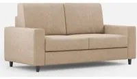 Divano 2 Posti 168x85x85 cm Sakar in Tessuto Beige