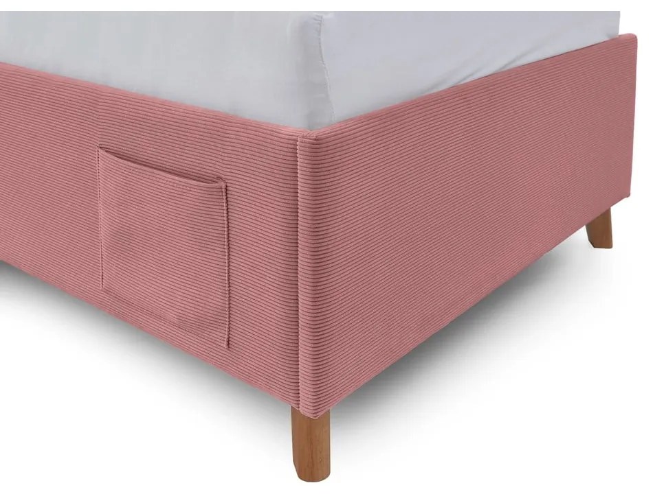 Letto da bambini rosa imbottito rete non inclusa 90x200 cm Cool – Meise Möbel