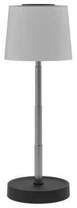 Lampada da tavolo ricaricabile dimmerabile per esterni LED 2W/5V IP44 1200 mAh, grigia