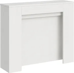 Consolle allungabile 90x25/211 cm NIVES Bianco Frassino allunghe interne