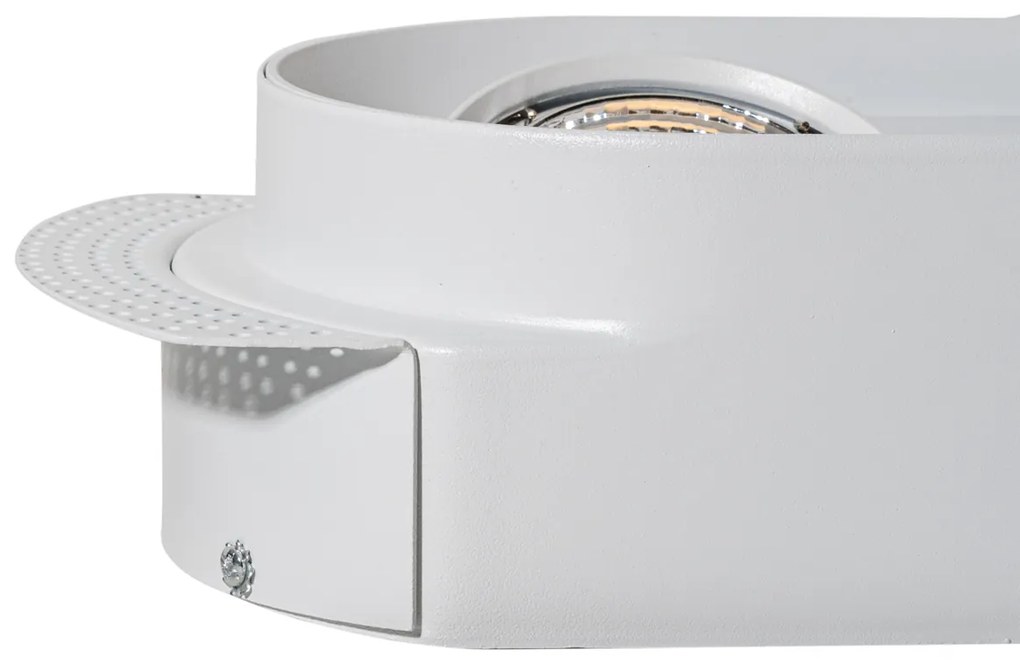 Faretto da incasso rotondo bianco GU10 70mm 2 luci - Hubs