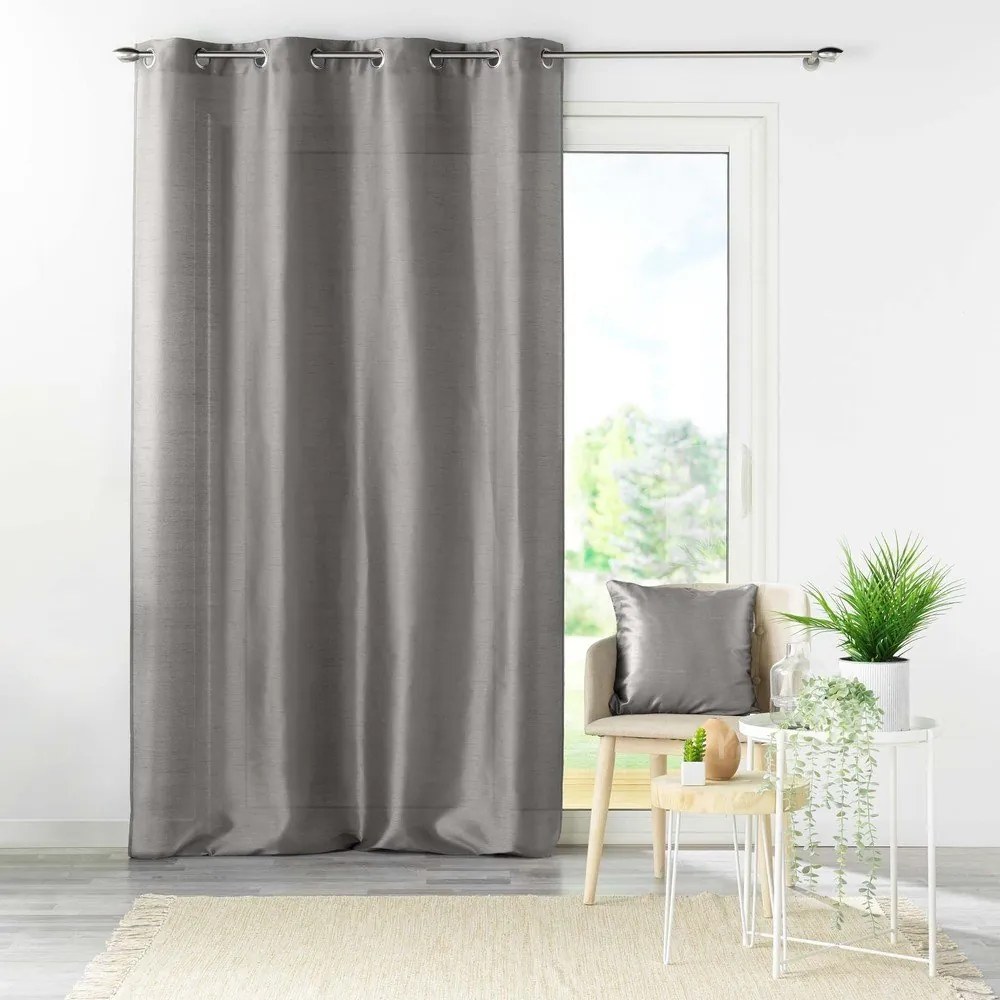 Tenda in raso grigio scuro 140x240 cm Shana - douceur d'intérieur