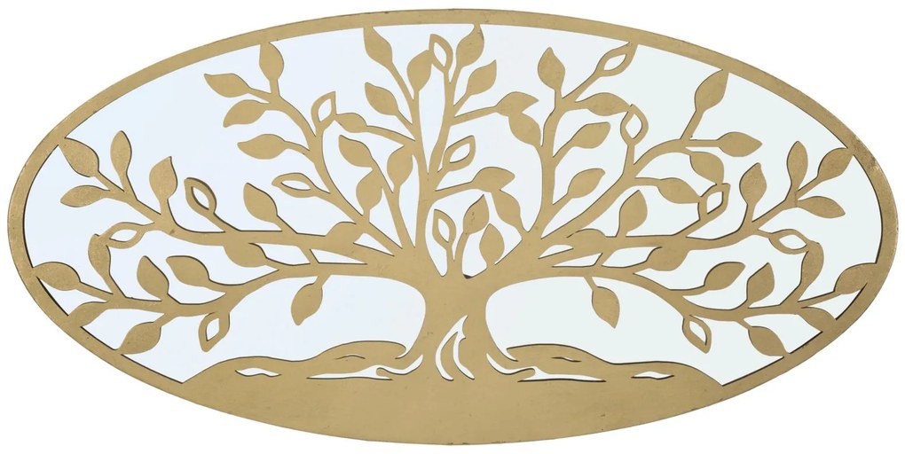 Pannello decorativo albero della vita in specchio cm 120x2x60