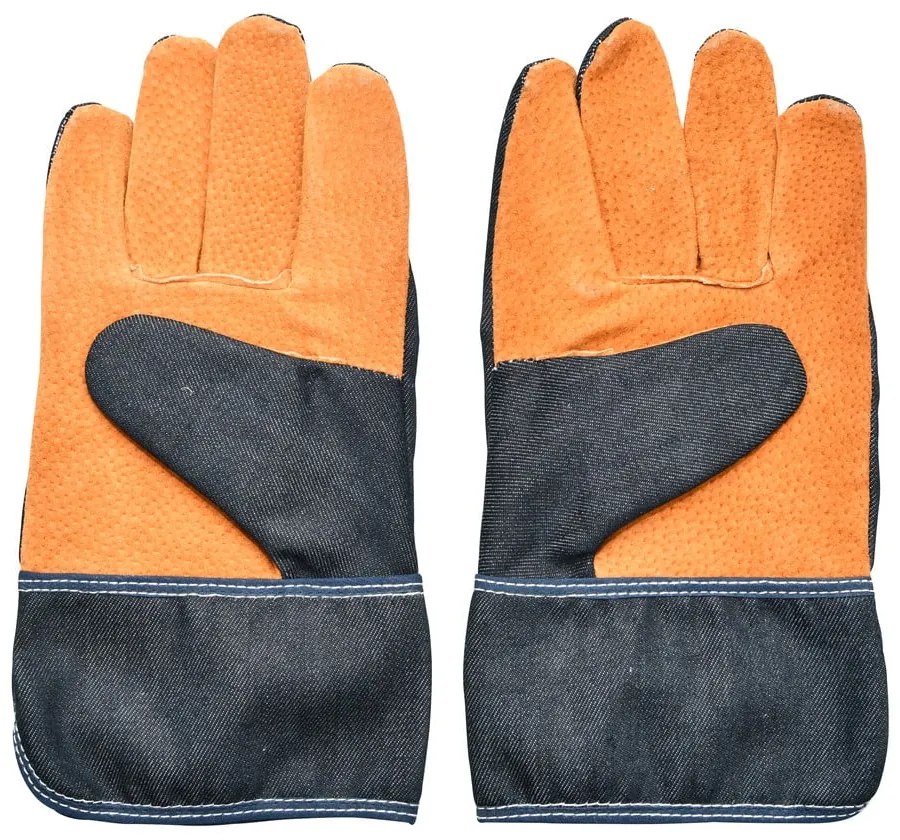 Guanti da giardinaggio blu-arancio Denim - Esschert Design