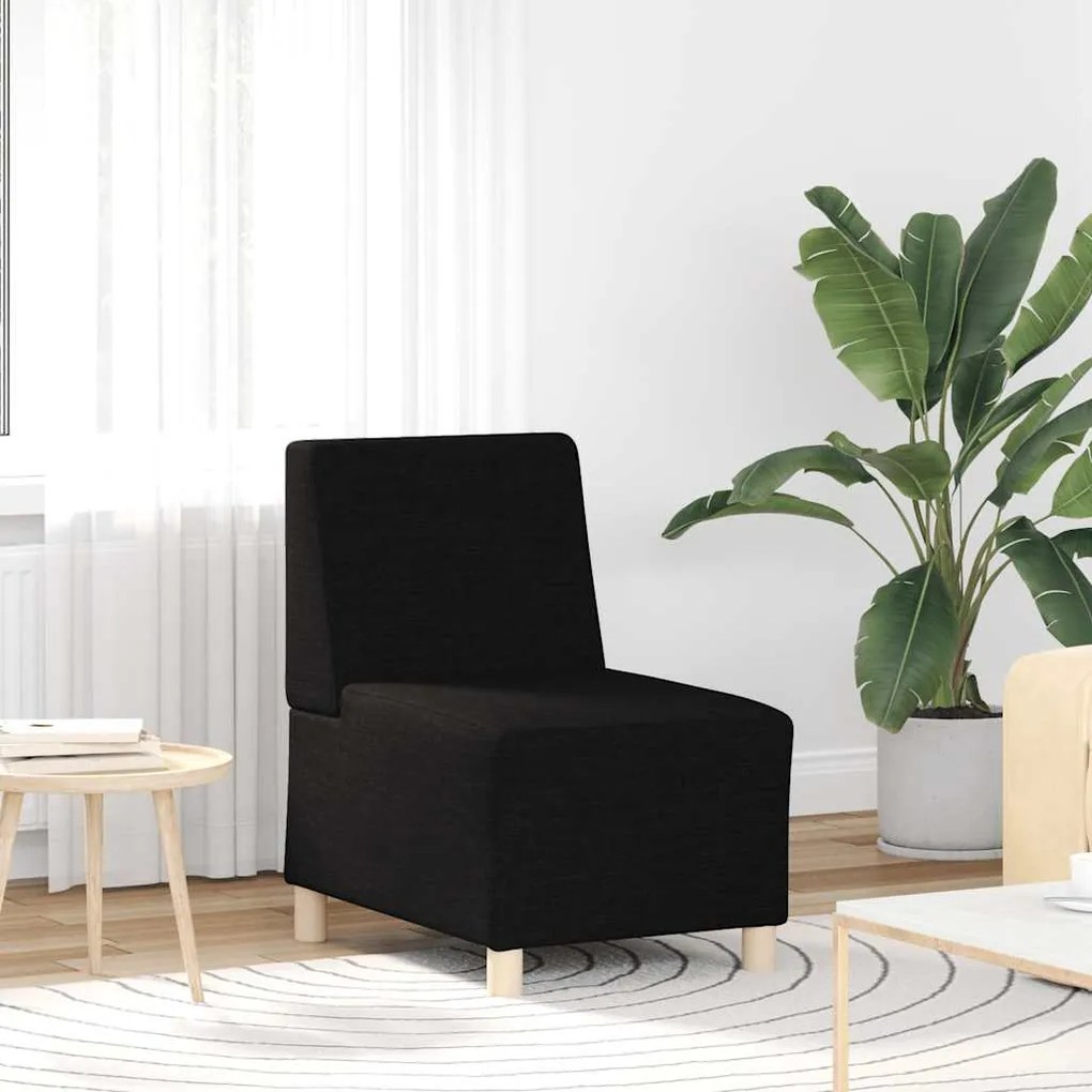 Divano Sedia Nera 55 Cm İn Tessuto /