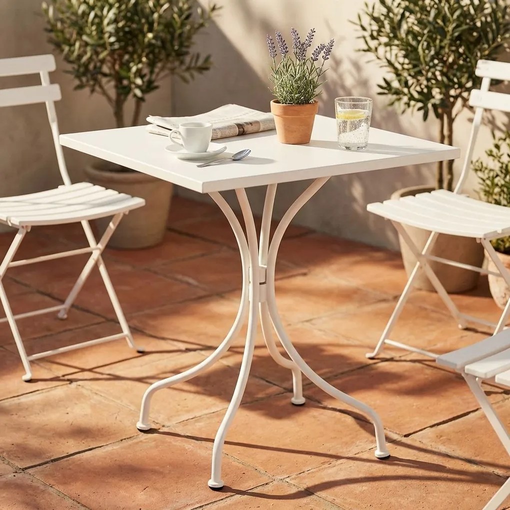 ROMANUS - tavolo in acciaio da giardino