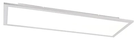 Plafoniera in acciaio 80 cm incl. LED con telecomando - Live