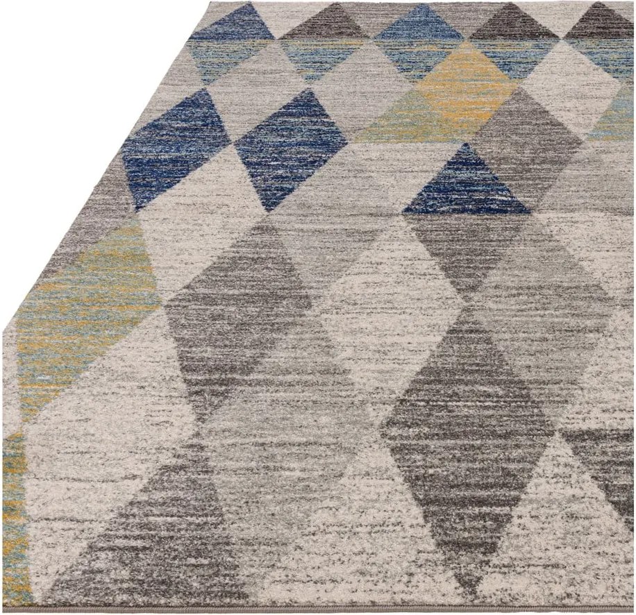 Tappeto blu 80x150 cm Muse Harlequin Blue – Asiatic Carpets