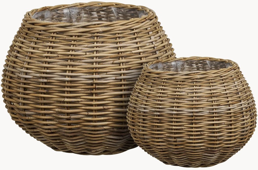 Set di 2 cestini in rattan Melaka