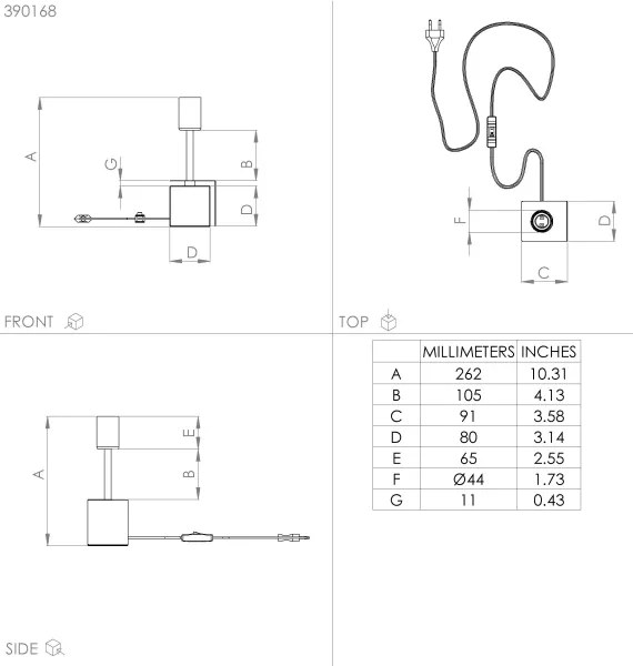 Eglo 390168 - Lampada da tavolo CARMITA 1xE27/40W/230V oro/nero marmo