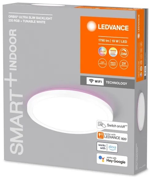 Ledvance - Plafoniera LED RGBW dimmerabile SMART+ ORBIS LED/19W/230V Wi-Fi