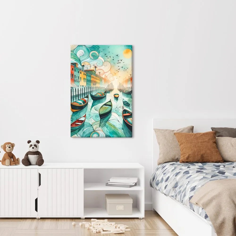 Quadro su tela – Venezia romantica al tramonto